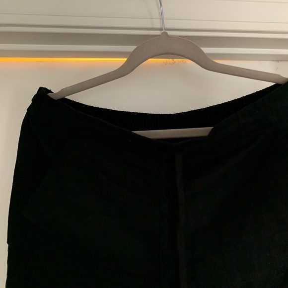 NWT J.Crew Black Linen Elastic Waist Pants - Picture 2 of 4